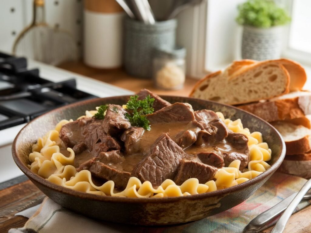 Stovetop Beef and Noodles Recipe