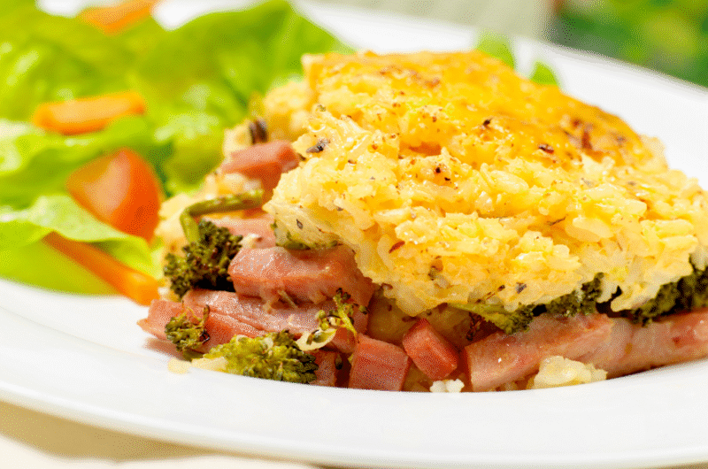 Ham Casserole with Broccoli and Rice Recipe