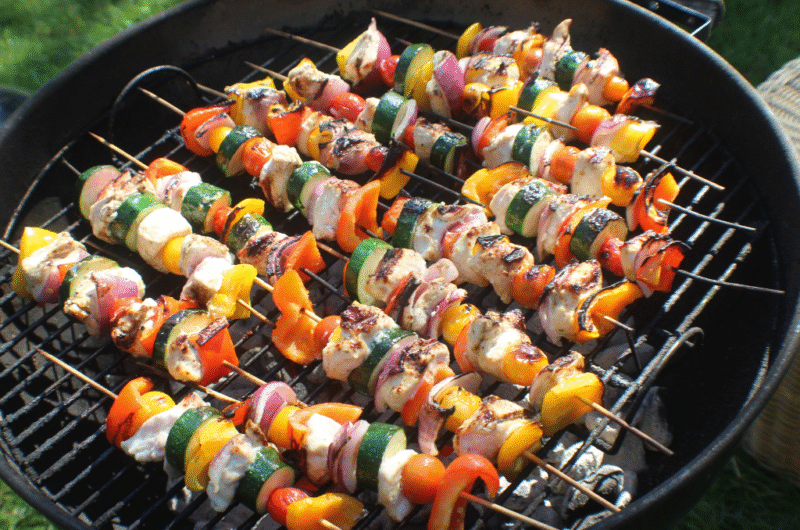 BBQ Chicken Skewer Salad Recipe