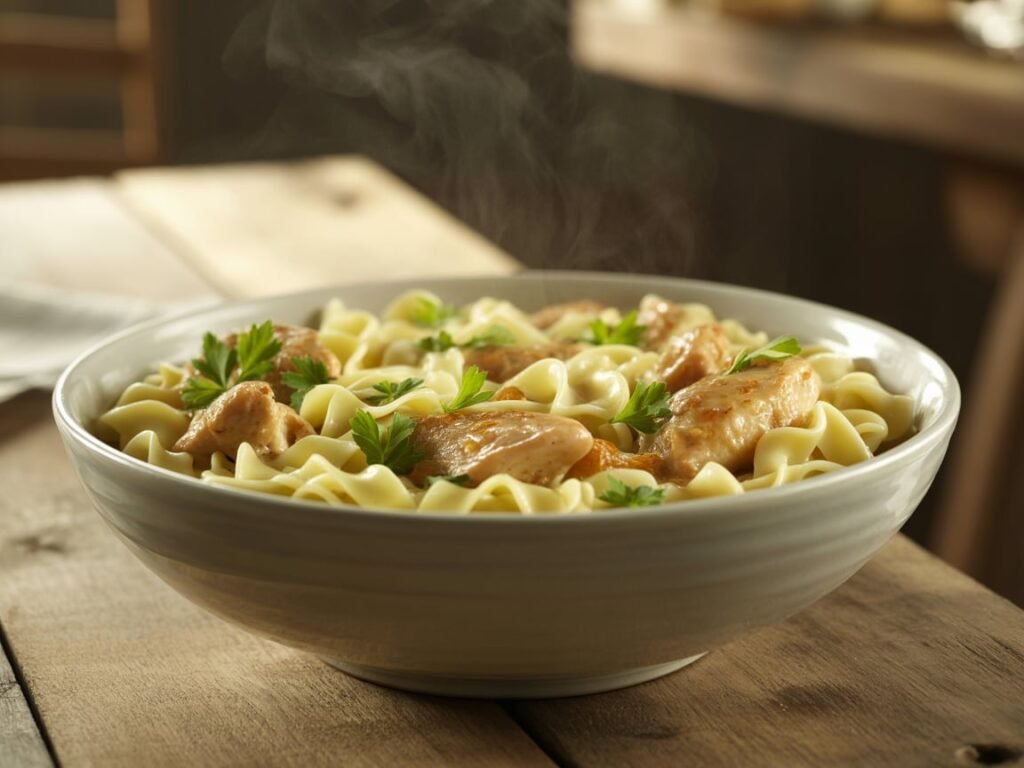 Chicken and Noodles Stove Top