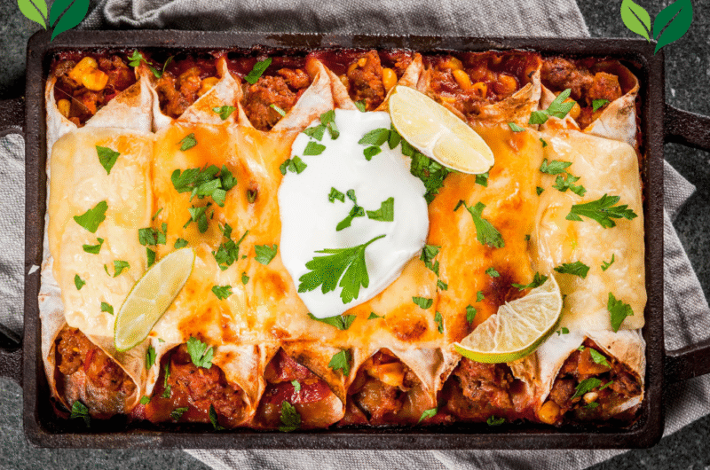 Easy Cheesy Ground Beef Enchiladas