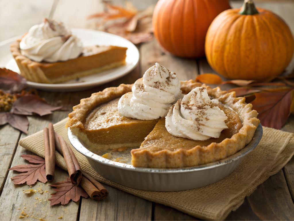 Classic-pumpkin-pie-with-whipped-cream